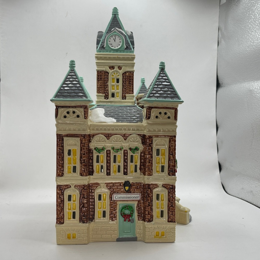 Department 56 Snow Village County Courthouse 1884 Lighted Building 5144-6 1989 - Picture 5 of 7